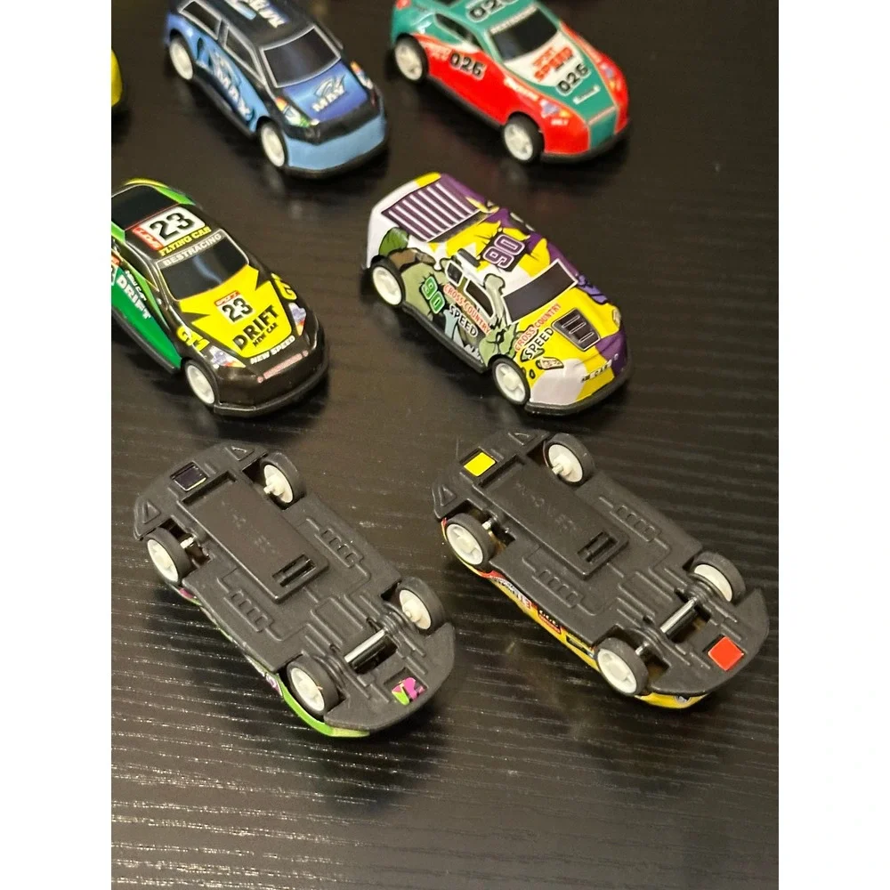 Lot of 20 Pull Back Toy Racing Cars Multi Color Miniature Diecast Style Vehicles